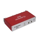 INTERFAZ DE AUDIO ALCTRON, DOBLE CANAL,  24 BITS/192 kHz, USB, COLOR ROJO