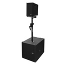 BUMPER (STACK) SOUNDKING, PARA USO DE ALTAVOZ GL26A EN STACKING STAND, METALICO COLOR NEGRO