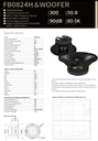 ALTAVOZ PASIVO SOUNDKING, (BOCINA SIN CAJA) DE 8", 300 WATTS MAX, 8 OHM, 80 Hz - 5kHz, 90 dB, FERRITA