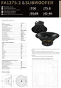ALTAVOZ PASIVO SOUNDKING, (BOCINA SIN CAJA) DE 12", 700 WATTS MAX, 8 OHM, 60Hz - 4kHz, 98 dB, FERRITA (copia)