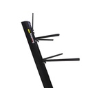 PEDESTAL PARA DOBLE TECLADO SOUNDKING, ESTILO CLASICO Z, ROBUSTO, AJUSTABLE, COLOR NEGRO