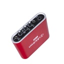 INTERFAZ DE AUDIO ALCTRON, 1 CANAL HIBRIDO, 1 CANAL TRS, 24 BITS/96 kHz, USB, COLOR ROJO