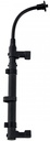 PEDESTAL DE MICROFONO ALCTRON, PARA AMPLIFICADOR O GABINETE DESDE 8 A 14 CM DE PROFUNDIDAD,  BRAZO CUELLO DE CISNE, ACERO INOXIDABLE, COLOR NEGRO