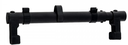 PEDESTAL DE MICROFONO ALCTRON, PARA AMPLIFICADOR O GABINETE DESDE 8 A 14 CM DE PROFUNDIDAD,  BRAZO CUELLO DE CISNE, ACERO INOXIDABLE, COLOR NEGRO