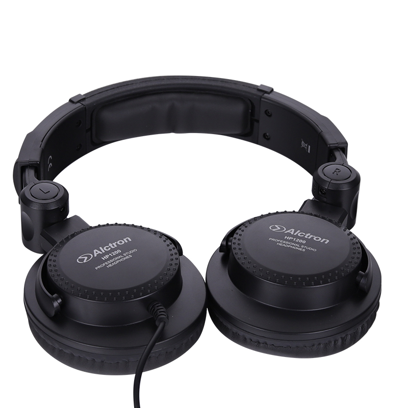 AUDIFONOS (AURICULARES) ALCTRON, PARA DJ PROFESIONAL, GRABACION, ALTA DEFINICION, GIRATORIOS ABS, NEGRO