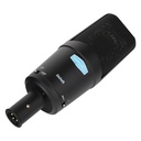 MICROFONO DE CONDENSADOR FET ALCTRON, DE GRAN DIAFRAMA 34MM, CON SOPORTE DE ORO, 20 Hz-20 kHz, CON CORTE DE BAJOS Y SENSIBILIDAD