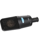 MICROFONO DE CONDENSADOR FET ALCTRON, DE GRAN DIAFRAMA 34MM, CON SOPORTE DE ORO, 20 Hz-20 kHz, CON CORTE DE BAJOS Y SENSIBILIDAD