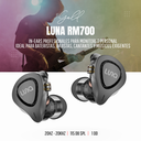 AUDIFONOS (AURICULARES) PROFESIONALES LUNA, SERIE GOLD, PARA MONITOREO PERSONAL, RESPUESTA DE FRECUENCIAS 20Hz - 20Khz