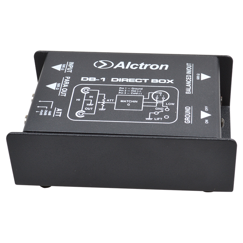 CAJA DIRECTA ALCTRON PASIVO, 1 CANAL, CHASIS DE ACERO NEGRO