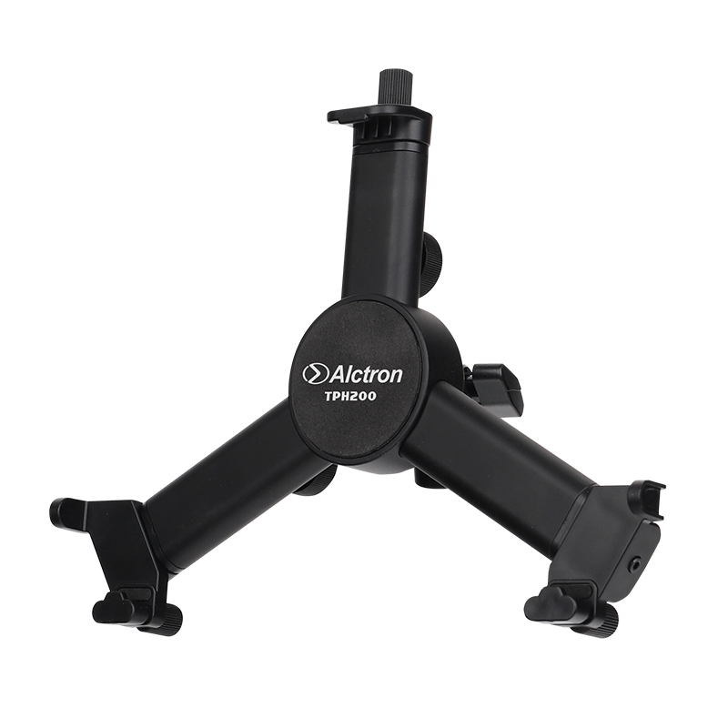 SOPORTE UNIVERSAL ALCTRON, PARA TABLET O IPAD, DISEÑO GIRATORIO DE 90 GRADOS, COLOR NEGRO