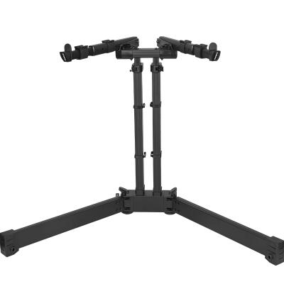 PEDESTAL PARA DOBLE TECLADO ALCTRON, METALICO ALUMBRE, LIVIANO DE ALTA RESISTENCIA, VARIOS NIVELES DE COLOCACION