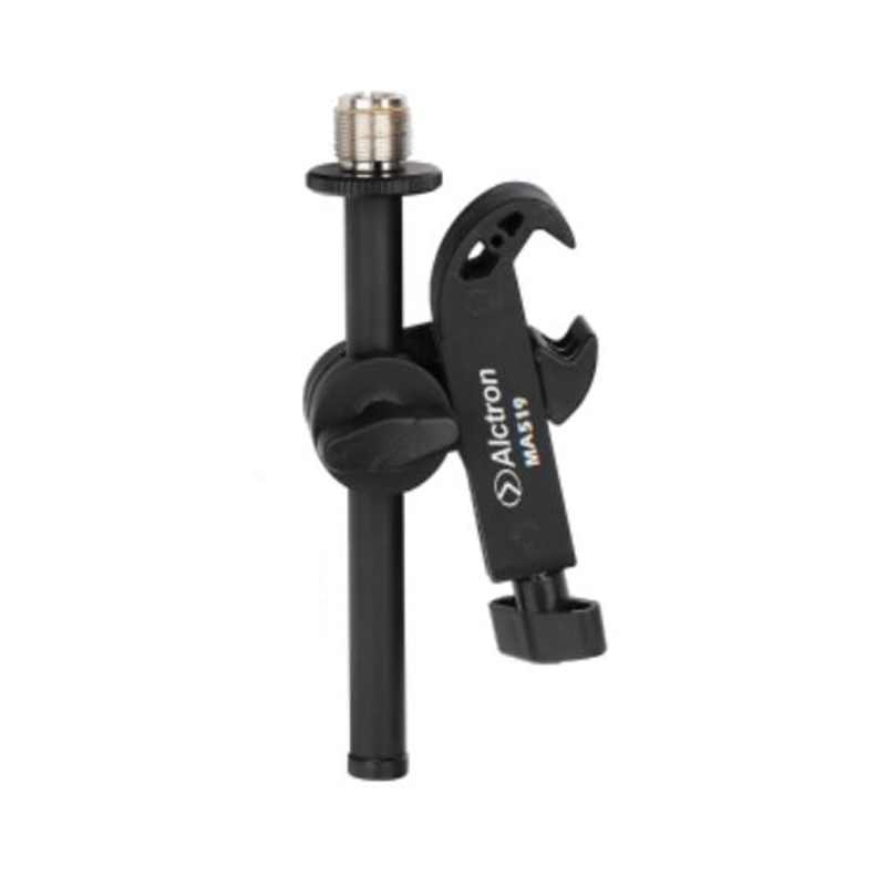 SOPORTE ALCTRON, PARA MICROFONO, PERCUSION, METALICO, TIPO CLAMP