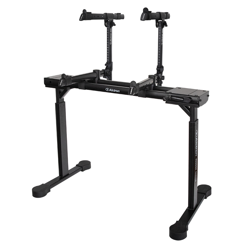 PEDESTAL AJUSTABLE PARA TECLADO CON 2 NIVELES ALCTRON, ACERO RESISTENTE