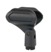 CLIP DE MICROFONO SOUNDKING, PARA MICROFONOS DE 34 A 40 MM, COLOR NEGRO