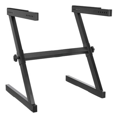 PEDESTAL PARA TECLADO SOUNDKING, BARRA CUADRADA, ESTILO Z, AJUSTABLE, COLOR NEGRO
