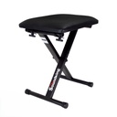 BANCO PARA PIANO O TECLADO SOUNDKING, ASIENTO RECTANGULAR, BASE ROBUSTA COLOR NEGRO