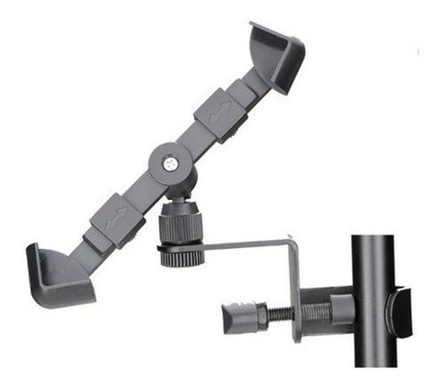 SOPORTE SOUNDKING, PARA TABLET O IPAD, CLIP DE 9.2 Y 13.5 PULGADAS, COLOR NEGRO