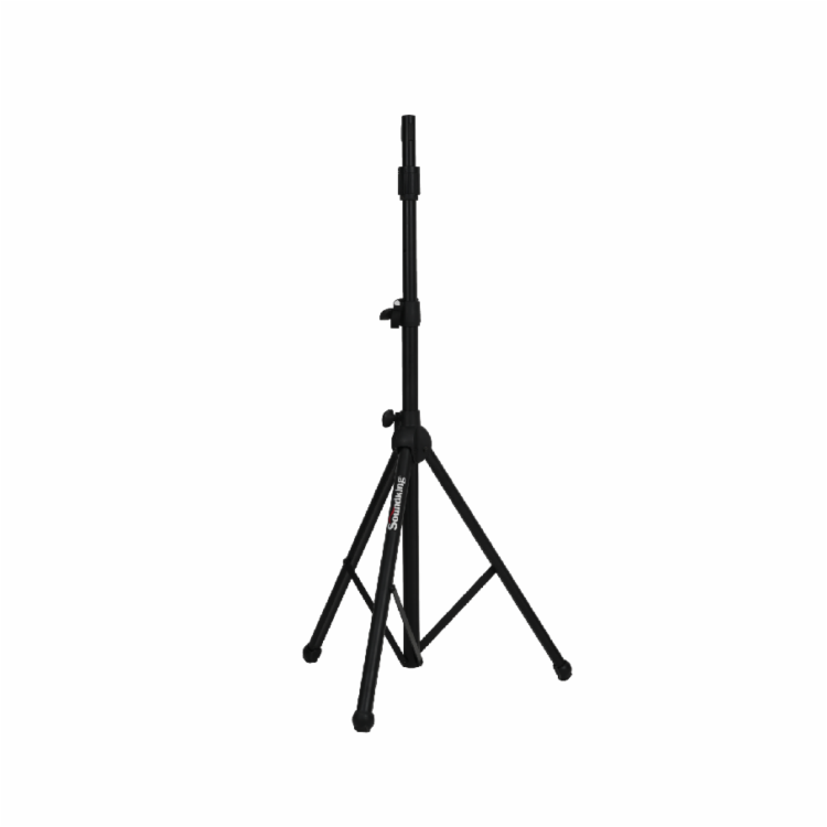 PEDESTAL PARA ALTAVOCES SOUNDKING, CON DISPOSITIVO DE BLOQUEO POR EXPANSIÓN, CON RESISTENCIA NEUMÁTICA, COLOR NEGRO