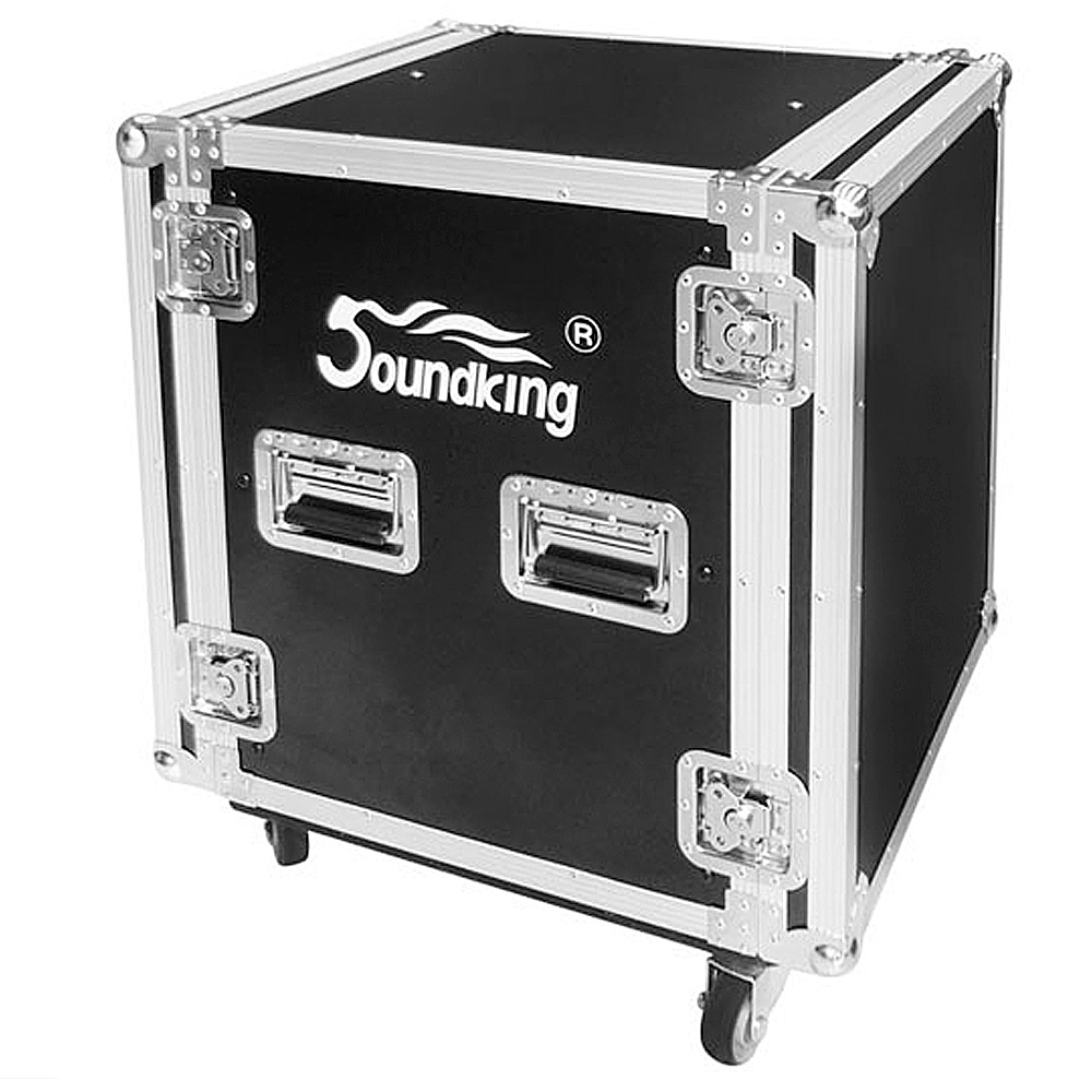 RACK DE GIRA PROFESIONAL SOUNDKING, CON RUEDAS, 12U