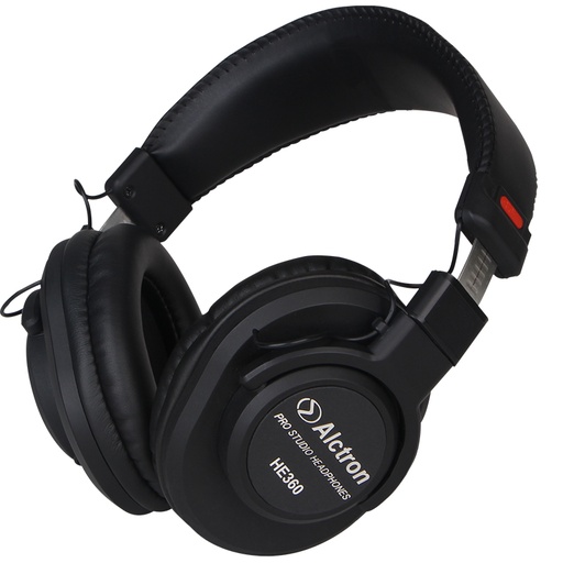 [HE-360] AUDIFONOS ALCTRON, PARA DJ PROFESIONAL, ALTA DEFINICION, IMAN DE NEODIMIO, NEGRO