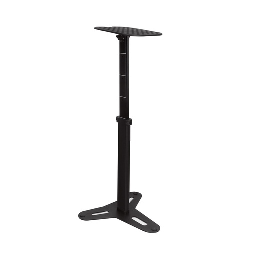 [MS150] PEDESTAL PROFESIONAL ALCTRON, PARA MONITOR DE STUDIO, ALTURA Y ANGULO AJUSTABLE, TAPA DE GOMA, NEGRO, X UNIDAD