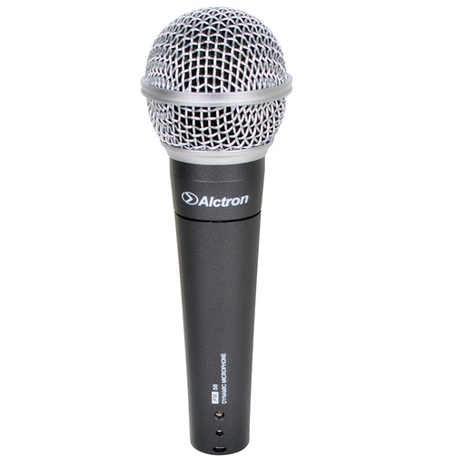 [PM58] MICROFONO DINAMICO ALCTRON, DE MANO, ALTA GAMA, CARDIOIDE, 50Hz-13KHz, 144 dB SPL MAX, MATERIAL ZINC ROBUSTO