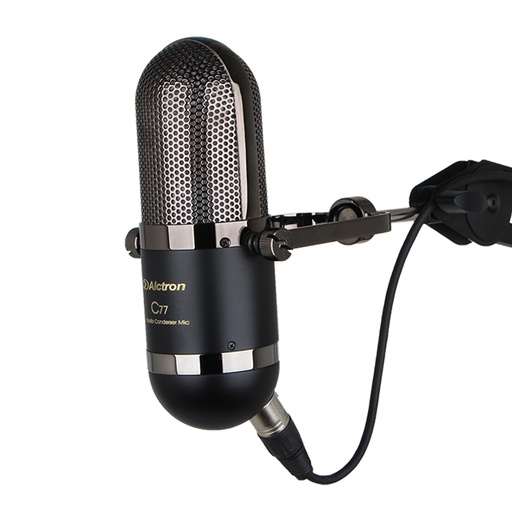 [C77] MICROFONO DE CONDENSADOR FET ALCTRON, DE ESTUDIO, CARDIOIDE, 34MM, 20 Hz-20 kHz, NEGRO