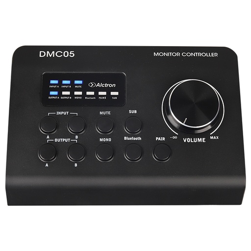 [DMC05] CONTROLADOR DE MONITOR DE ESTUDIO ALCTRON, CON BLUETOOTH 5.0, SALIDA Y BOTON PARA SUB