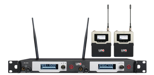 [SR-9400] SISTEMA DOBLE DE MONITOREO LUNA, INALAMBRICO, INCLUYE AURICULARES Y RECEPTOR, 40 CANALES