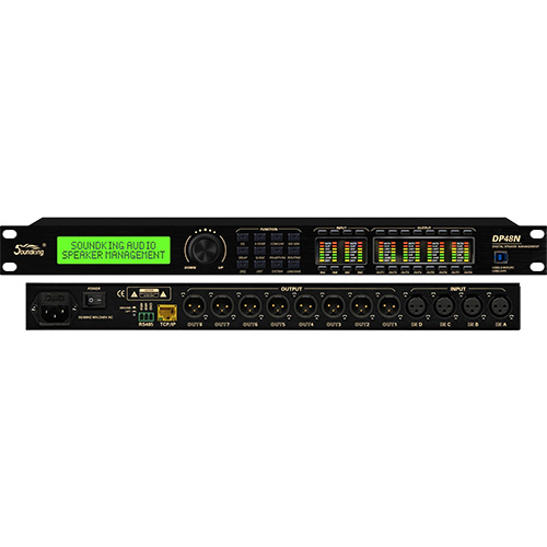 [DP48N] SISTEMA DE PROCESAMIENTO DIGITAL DE AUDIO SOUNDKING, PARA ALTAVOCES, 12 CANALES (4 IN XLR, 8 OUT XLR), DSP DE PUNTO FLOTANTE 32 BITS, ECUALIZADOR, COMPRESOR, LIMITADOR, DELAY