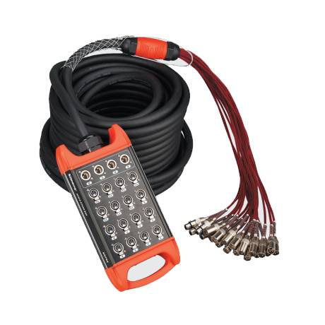 [BCB410-50M] MEDUSA PARA ESCENARIO (SNAKE) SOUNDKING, 36 ENTRADAS XLR, 8 SALIDAS XLR, 50M DE LONGITUD