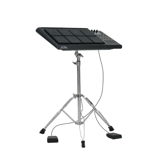 [SPD100] BATERIA ELECTRICA SOUNDKING, 408 DRUMS, 30 PRESETS, EFECTOS, METRONOMO, BLUETOOHT, 8 PADS, 2 PEDALES PAD, PEDESTAL METALICO CROMADO,