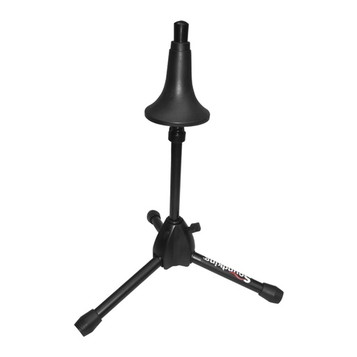[DH001] PEDESTAL PARA TROMPETA SOUNDKING, CON RESORTES DE AMORTIGUACION, ALTURA MAXIMA 40 CM, BASE TIPO TRIPIÉ, COLOR NEGRO