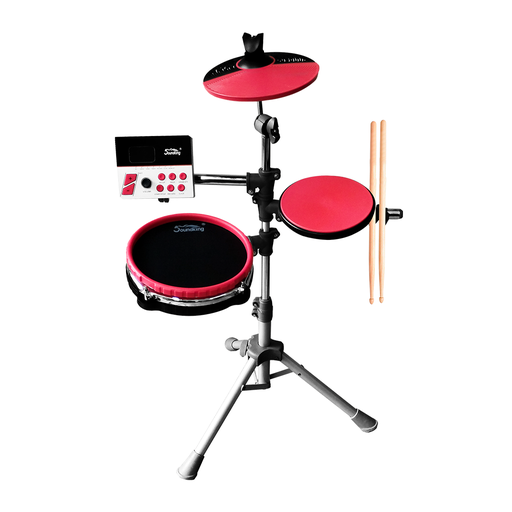 [SD20M-RED] BATERIA ELECTRICA SOUNDKING, MONTAJE RAPIDO, 4 PIEZAS, 10 PRESETS, ULTRA COMPACTA