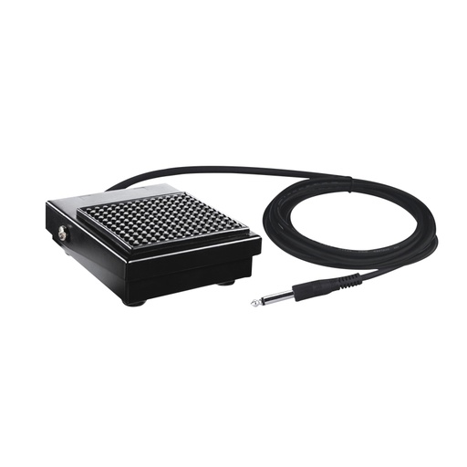 [AFP5] PEDAL DE SOSTENIDO (SUSTAIN) PARA TECLADO ALCTRON, VERSION PEQUEÑA, CUADRADA, ESTRUCTURA METALICA, CON INTERRUPTOR DE POLARIDAD, COLOR NEGRO