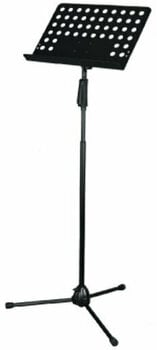 [DF151] PEDESTAL PARA PARTITURAS (ATRIL) SOUNDKING, CON SISTEMA QUICK-RELEASE, PANEL PERFORADO, COLOR NEGRO