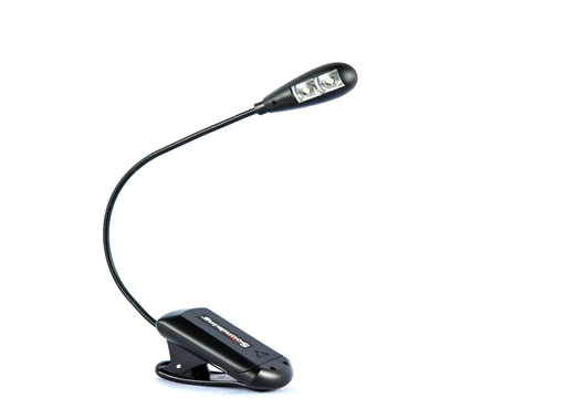 [SML100] LAMPARA LED PARA PARTITURAS SOUNDKING, FLEXIBLE, OPERADO POR BATERIA, COLOR NEGRO